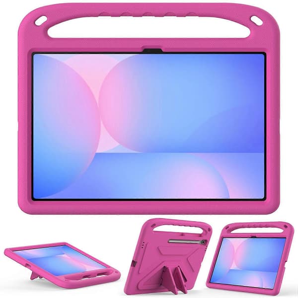 Etui til Samsung Galaxy Tab S10 FE+ med håndtag, støttefod og EVA-cover til tablet