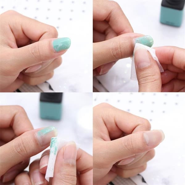 500-pack - Nagelservetter - Luddfria pads för naglar white