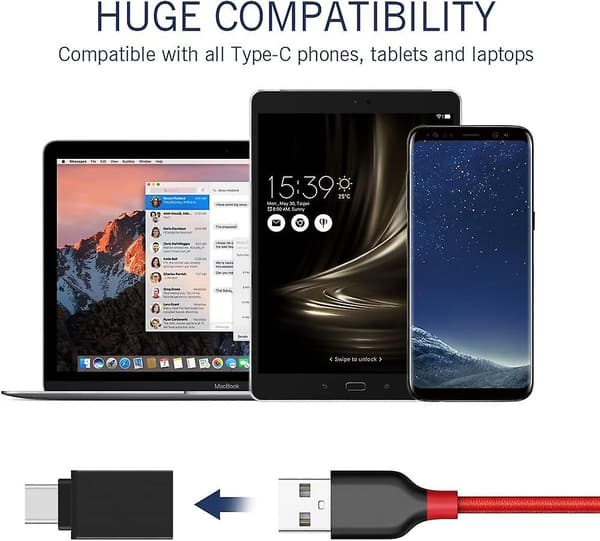 OTG-adapter Typ-C till USB-adapter 3.2 lämplig för Android, Huawei, Apple mobiltelefon och datoradapter