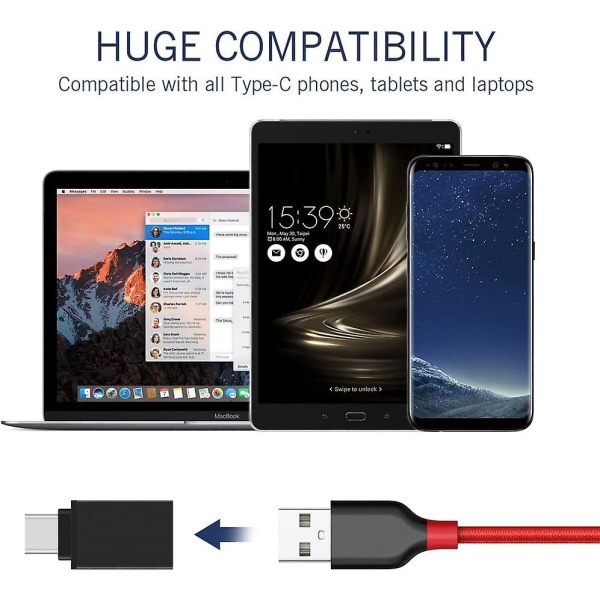 OTG-adapter Type-C til USB-adapter 3.2 egnet til Android, Huawei, Apple mobiltelefon og computeradapter