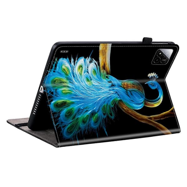För Xiaomi Pad 7 Pro/Pad 7 Läderfodral Mönstertryckt Ställ Tablet Skydd med Kortfack