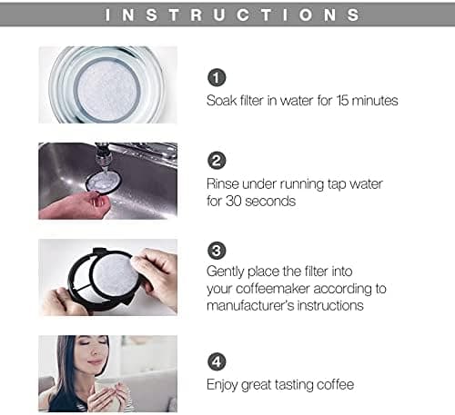 12-pakning kaffemaskin erstatning med trekull vannfilter disk