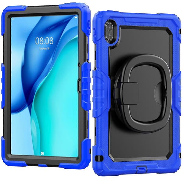 For Huawei MatePad SE 11 Deksel Ring Stativ PC+Silikon Støtsikkert Nettbrettdeksel
