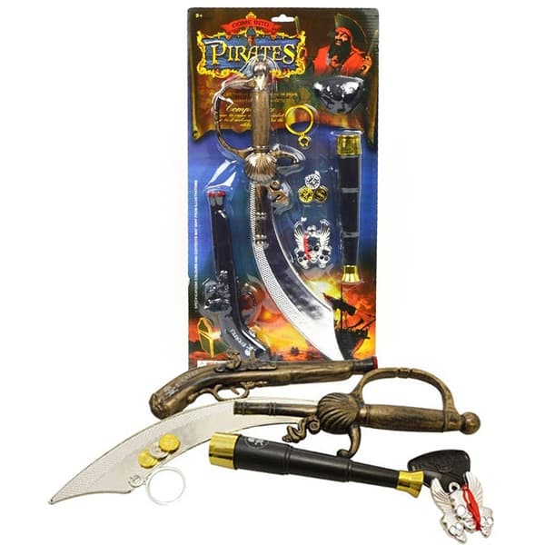 Piratsett for barn - 7 deler