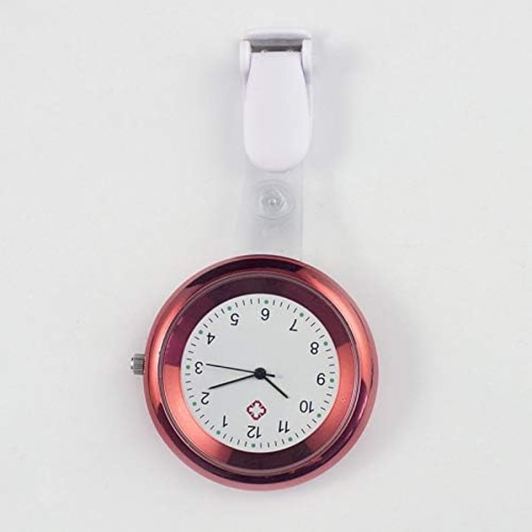 Watch Brosch Silikonklämma Infektionskontroll Design Sjuksköterska Läkare Sjuksköterska Brosch Fob Watch（svart）