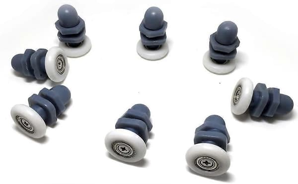 10 stk. Dusjdør Ruller/Hjul/Trinser/Føringer 20mm Diameter