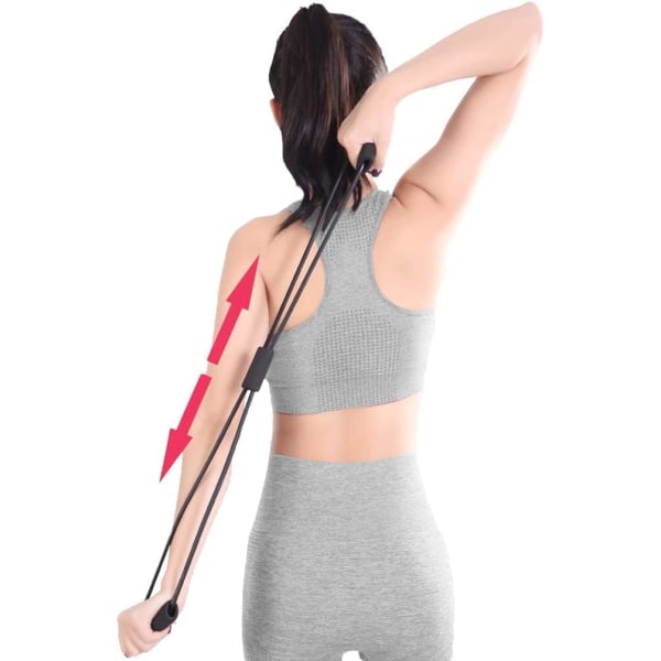 Figur 8 Toner Modstandsbånd Træningsreb til Kvinder og Mænd, Modstandsbånd til Arme, Bryst Ekspander, Yoga Gym/Fitness Træning af Muskler