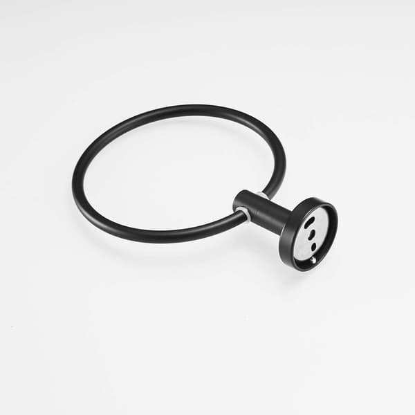 Design væghåndklædeholder til badeværelse, rund håndklædeholder i rustfrit stål til køkken