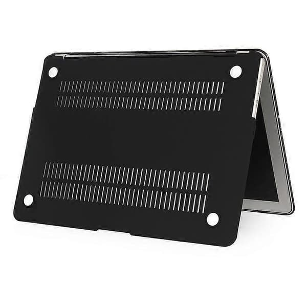 Hårdt marmor-mønster etui til MacBook Air 11,6-tommer - Hvid/Sort