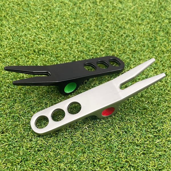 Sort Golf Gaffel Pivot Værktøj Stemplet Aluminium