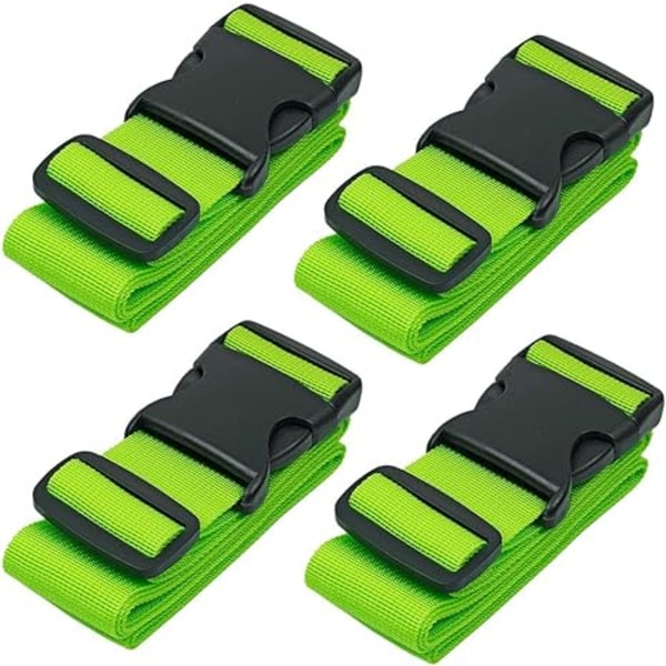 4-pack resväskor remmar för resväskor rem resebälten tillbehör multiduty Green