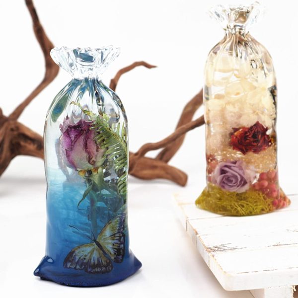 Lucky Bag Resinforme, Silikoneforme til Resin Støbning, Resinforme Silikone til DIY Lucky Bag Bord Hjemmedekoration