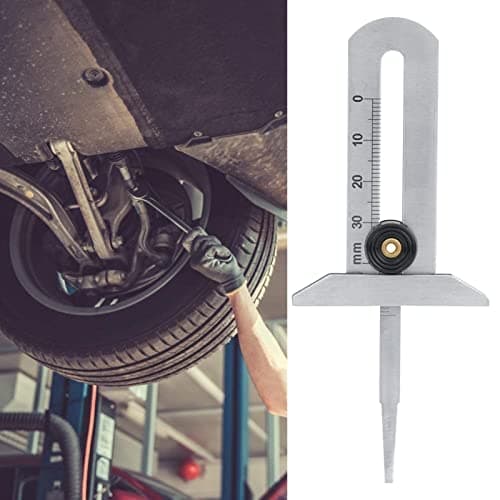 Dekkslitasjemåling, rustfritt stål dekkdybdemåler dekk, 0-30 mm