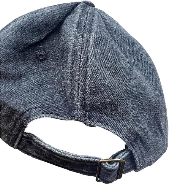 Denim Regnbuecaps – Denim Effekt Lue - Vis Støtte og Mangfold, Blå Blue