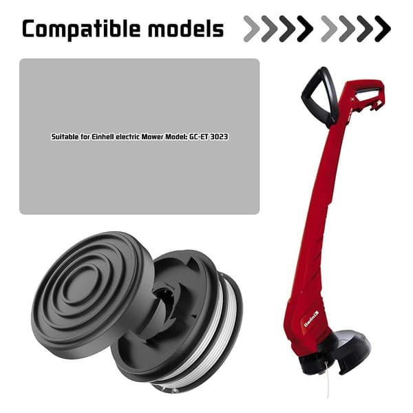 Erstatningsspole med støvtett lokk for Einhell gressklipper 3405685 / TLE-02-1 DCQW