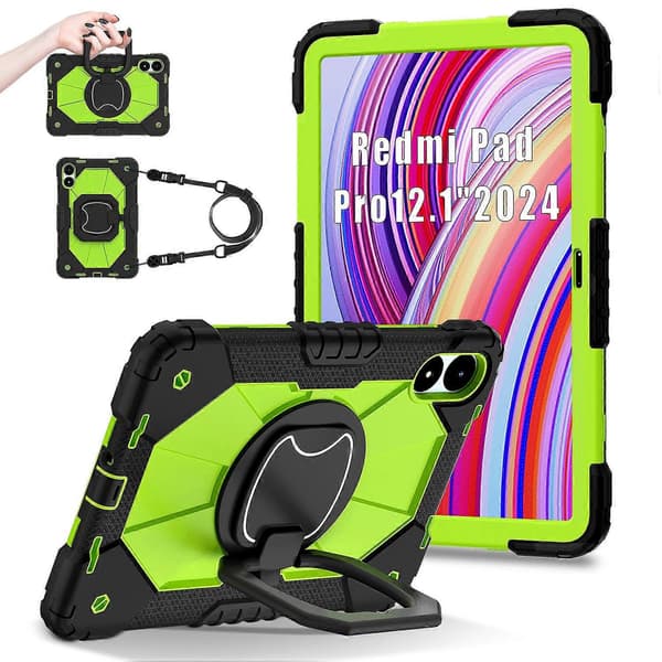 Fodral med Ställ för Xiaomi Redmi Pad Pro 5G/Pad Pro/Poco Pad 4G, Silikon+PC Tablet Skydd