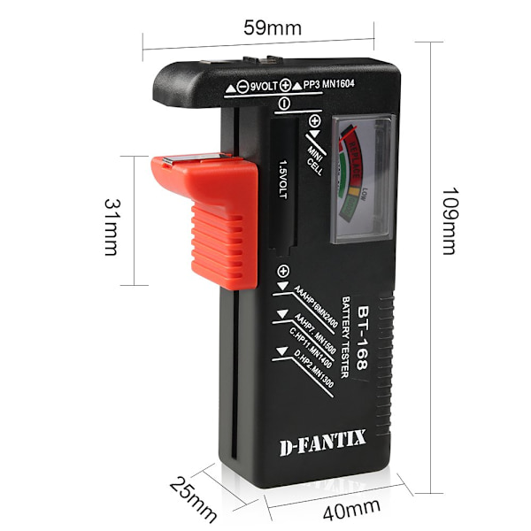 Batteritester, Universal batteritester Lille batteritestere