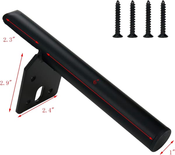 4-pack moderna soffbordben Höjd 6\"/150mm skåpstödben