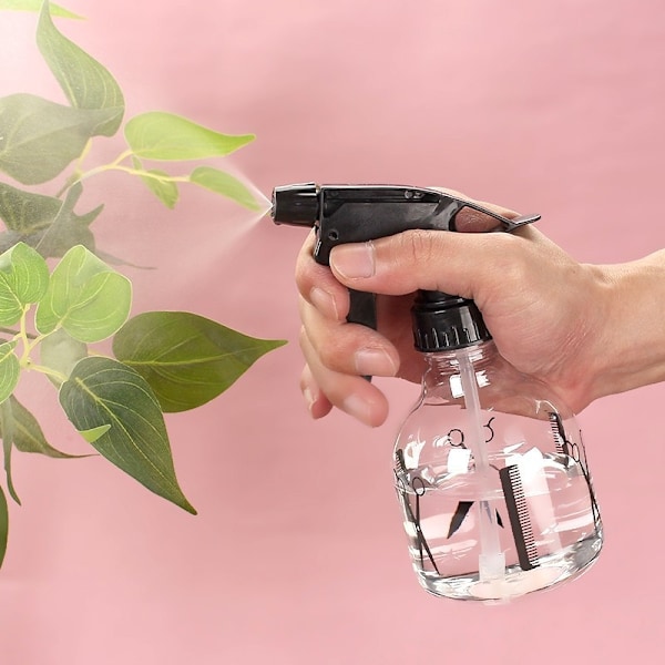 Hårsprayflaska, fin dimma, klar, 250 ml, för frisörer