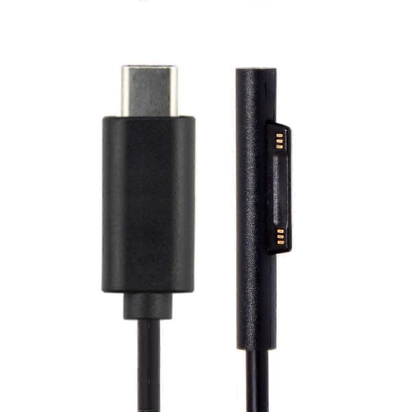 USB 3.1 Typ C USB-C DC 12-15V till Surface Pro3 Pro4 Pro5 Pro6 Book Laddningskabel
