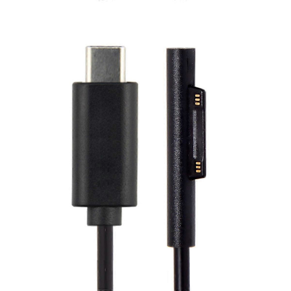 USB 3.1 Type C USB-C DC 12-15V til Surface Pro3 Pro4 Pro5 Pro6 Book Ladekabel
