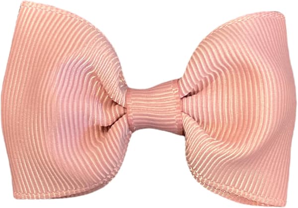 Bubbelgum Grosgrain Hårrosetter för flickor, skolklämmor, 10-pack, 2,7 tum Bubble Gum