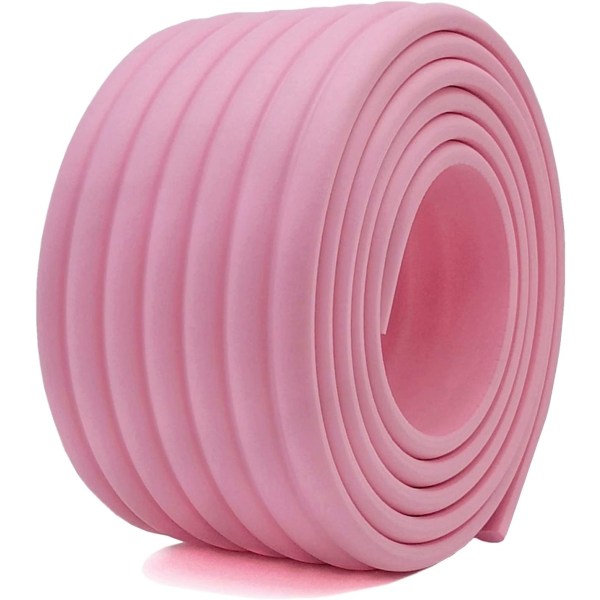 Multifunksjonell hjørnebeskytter Baby Safety Bumper DIY Barnehage hjørnebeskytter Myk sak Hjemmebeskyttelse 6,5 fot (rosa)