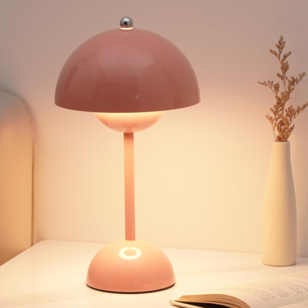 Nordisk dansk blomsterknopp bordlampe, skrivebordsdekoration, sengelampe (stik i betaling)