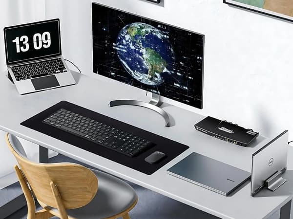 Gaming musematte XL 80 × 30 cm - Sklisikker svart modell