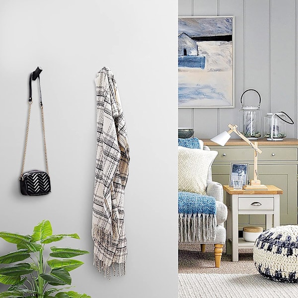 Sort håndklæde krog SUS 304 rustfrit stål moderne sort væg krog Heavy Duty Robe Hook
