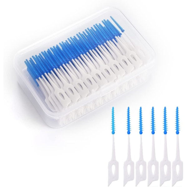 160 stk. Dual-Use Interdentalbørster, Silikon Tannpirkere Tannpirkere Interdentalbørste for Tannregulering Munnhygiene