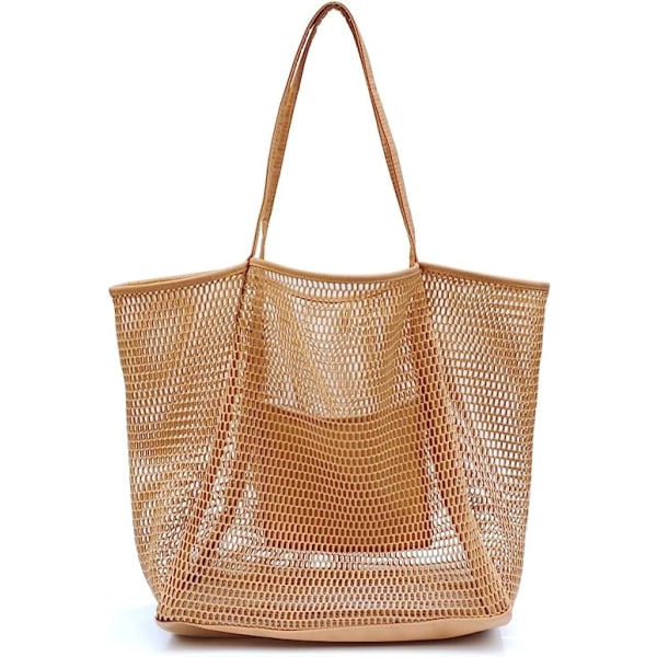 Mesh Beach Tote Damväskor Axelväska