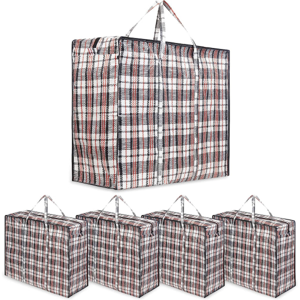 Stora tvättpåsar Zip-förvaringspåsar för klädtvätt Shoppingförvaringspåsar - multipack (pack med 5)