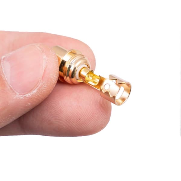 TR056 RCA Hun Stik Adapter Højttalerstik RCA Jack Guldbelagt Loddeforbindelse til Lydkabel