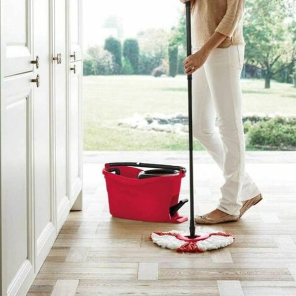 (3-pakkaus) Moppipäät yhteensopivat vileda/O-Cedar Easywring 2 in 1 Turbo -moppiin, Vaihtopää, Mikrokuitu, Punainen, Valkoinen