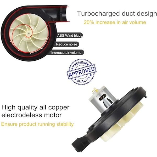 Elektrisk pumpe til oppustelige genstande Elektrisk luft pumpe, 240V AC/12V DC (Hjem/Bil), 3 dyser, Hurtig oppustning/tømning