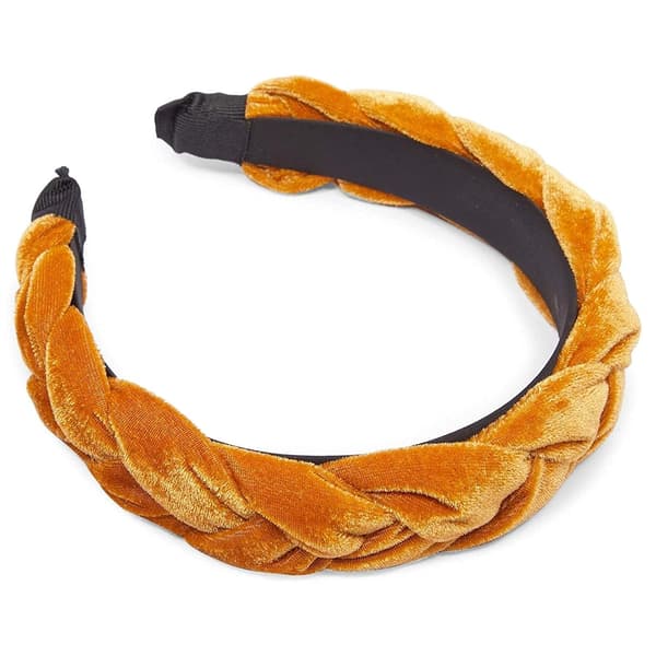 Sammetshårband för kvinnor, vadderade flätade håraccessoarer (4 färger, 4-pack)