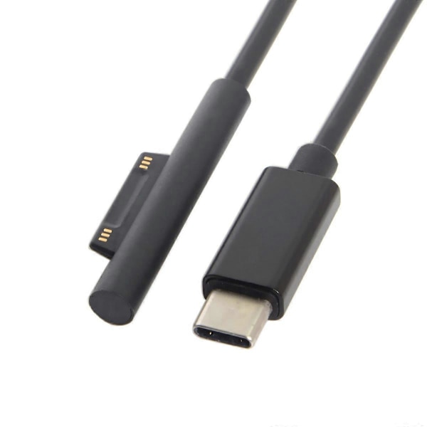 USB 3.1 Type C USB-C DC 12-15V til Surface Pro3 Pro4 Pro5 Pro6 Book Ladekabel