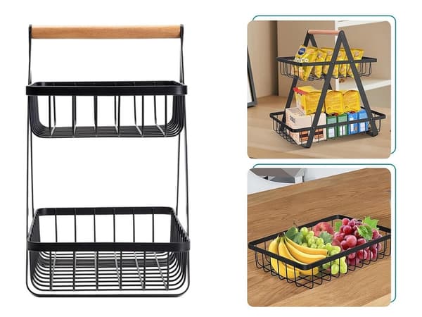 Køkkenhylde LOFT - Organizer med kurv