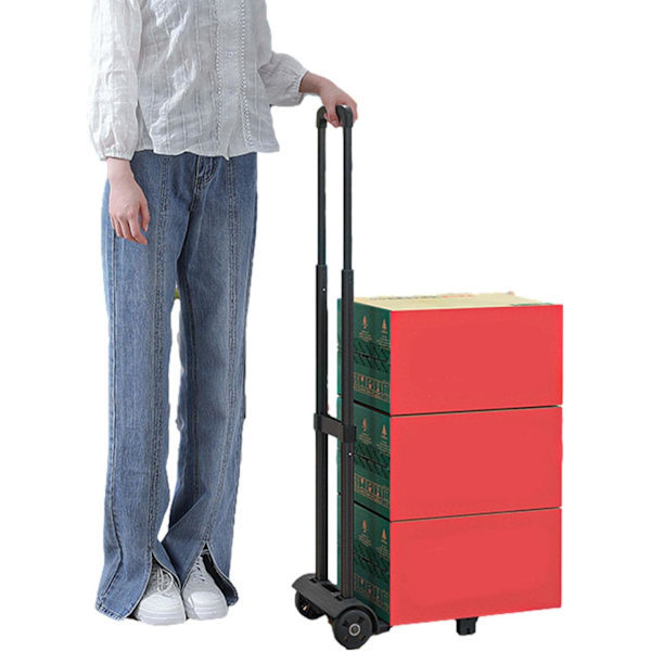 Hopfällbar handtruck | Heavy-Duty bagagehandvagn, hopfällbar vagn för bagageflyttning, affärsresor