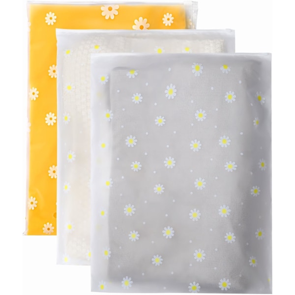 10 stk gjenbrukbare Ziplock-poser, 40 x 50 cm store plastposer for sykehus, reiseklær, oppbevaringsposer, gjennomsiktige forseglingsposer, vanntett arrangør eller klær, sko