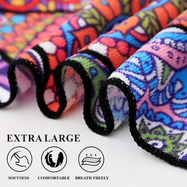 Mikrofiber Strandhanddukar Överdimensionerade Genomskinliga Handdukar, 2-pack Coola Poolhanddukar, Relax Cover, Damer Herrar