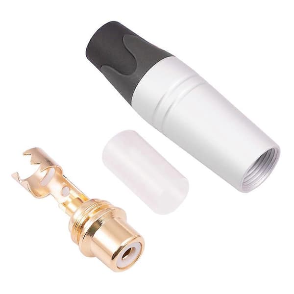 TR056 RCA Hun Stik Adapter Højttalerstik RCA Jack Guldbelagt Loddeforbindelse til Lydkabel