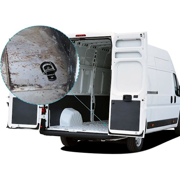 24 stk. D-ring surring 1/4 tommer rustfrit stål D-ring trailer D-ring monteringsplade til spændestropper bil lastbil sengplade