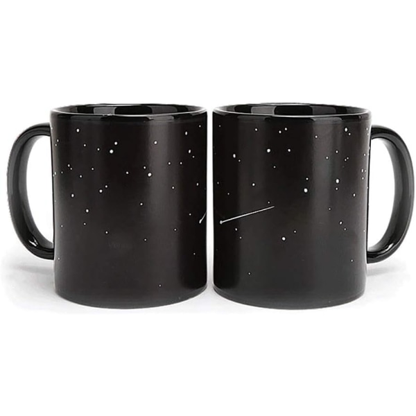 Färgskiftande kaffekopp, Stjärnhimmel Porslinsmugg Solsystemmugg Mjölkkaffemugg Födelsedagspresent