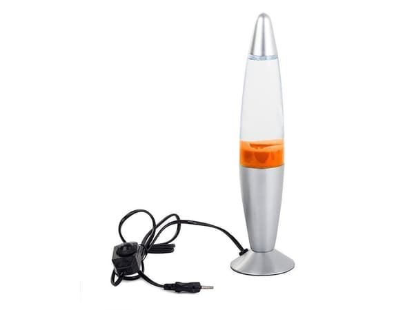 Lavalampa / LED-lampa - 34 cm orange