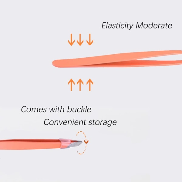 Pinsetit, ruostumattomasta teräksestä valmistetut kulmakarvapinsetit, päivittäiseen hoitoon