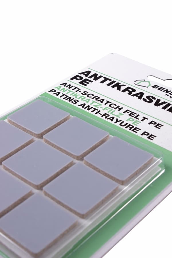 Reptålig filt PE 18-pack 25×25 mm