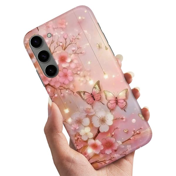 Etui / Mobilcover til Samsung Galaxy S23 - Blomster & Sommerfugle