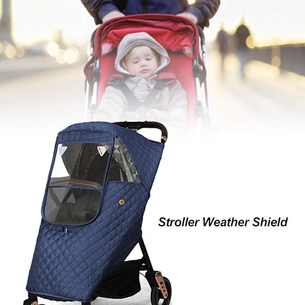 Vinter Baby Stroller Cover, Universal Stroller Vindskjerm Regn Cover for å Holde Varmt om Vinteren